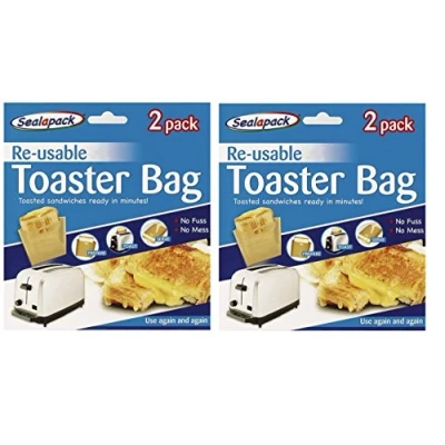 Afbeelding van Sealapack herbruikbare broodrooster toastie toast zakken toasty toastabags