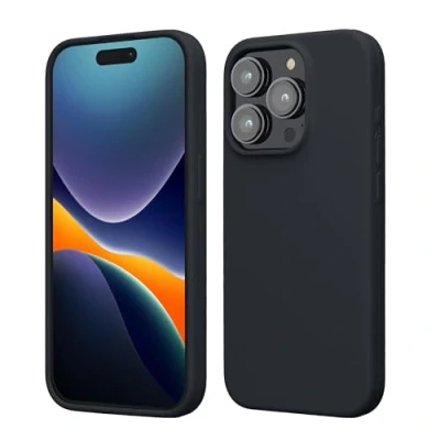 Afbeelding van kwmobile Case voor iPhone 15 Pro Slank TPU Hoesje met Zachte Afwerking In bosbesblauw