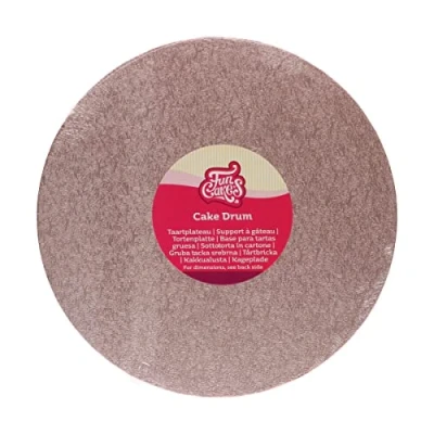 Afbeelding van FunCakes Cake Drum Rond Rose Goud Ø25 cm / 12 mm Taartonderlegger Taartkarton