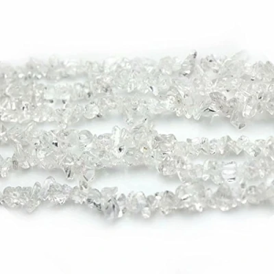 Afbeelding van SKYBEADS Clear Crystal onregelmatige chips kralen voor sieraden maken levering één streng 31 inch