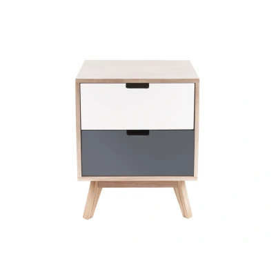 Afbeelding van Leitmotiv Ladekast Snap 2 Lades Multi Colours 42x42x51cm