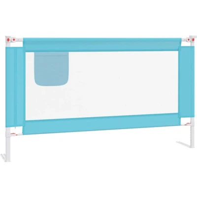 Afbeelding van vidaXL Bedhekje peuter 140x25 cm stof blauw