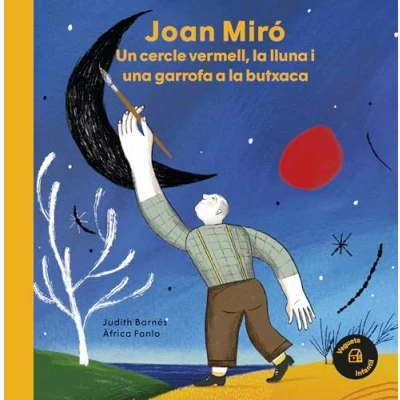 Afbeelding van Joan Miró. Un cercle vermell, la lluna i una garrofa a butxaca