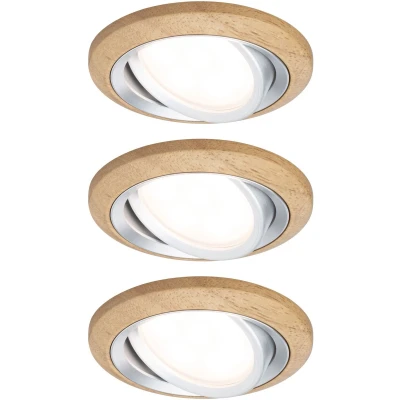 Afbeelding van Paulmann Ledinbouwlamp LED Einbauleuchte Lanati 3er Set 3x6W 3x470lm 230V 2700K