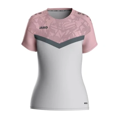 Afbeelding van JAKO T shirt Iconic zachtgrijs/antiek roze/anthra light 34 /