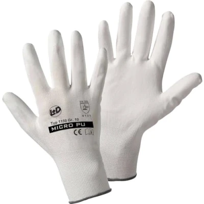 Afbeelding van L+D Micro PU knitted 1150 10 Werkhandschoen Nylon Maat (handschoen): 10, XL EN 388:2016 Cat II 1 paar