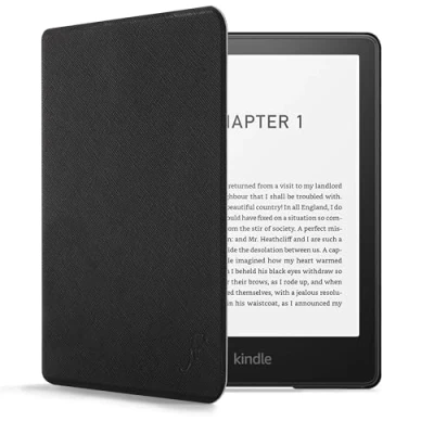 Afbeelding van Forefront Cases Hoes voor Nieuwe Amazon Kindle Paperwhite (16 GB) 7 inch 2024 &amp; Signature Edition (32 Colorsoft Zwart Dun en Licht, Auto Wekken Slapen, Beschermende Hoesje