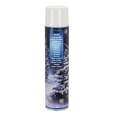 Afbeelding van XL Kerstsneeuwspray, wit, 600 ml, decoratieve kunstsneeuw om te spuiten, sneeuw, sneeuwverf, sproeisneeuw, raamsneeuw, kerstboom, decoratie