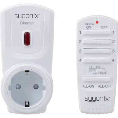 Afbeelding van Sygonix RSL Dimmerset Tussenstekker Schakelvermogen (max.) 300 W Bereik max. (in het vrije veld) 70 m