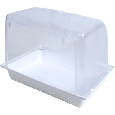 Afbeelding van De Boon Badhuis Agapornide Vogelverblijven 24.5x18x18 cm Transparant Wit