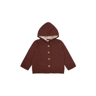Afbeelding van loud + proud Meisjes wafellook, GOTS gecertificeerd jack, wood, 74 80