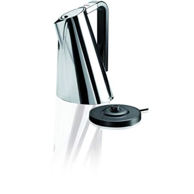 Afbeelding van BUGATTI, Vera Easy, waterkoker met afneembaar kalkfilter, inhoud 1,75 liter, 2180 W, roestvrijstalen behuizing (chroomkleur)