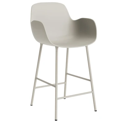 Afbeelding van Normann Copenhagen Form Armchair Barkruk 75cm Licht Grijs