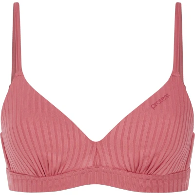 Afbeelding van Protest voorgevormde beugel bikinitop met ribstructuur MIXVAMP roze