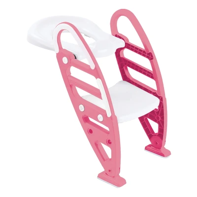 Afbeelding van Dolu Roze Toilettrainer met Trapje 7250