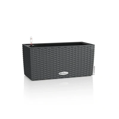 Afbeelding van LECHUZA BALCONERA Cottage 40 Plantenbak met uitneembare binnenbak bewateringssysteem ALL IN ONE set PON graniet