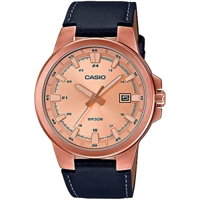 Afbeelding van Casio Unisex Horloge Rose goldcoloured/black, Maat: One Size, gold coloured/black