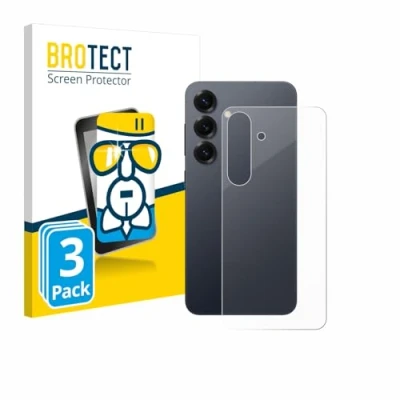 Afbeelding van BROTECT Screenprotector voor Samsung Galaxy S25 (Achterkant) Folie Beschermfolie Beschermglas transparant (3 Stuks)
