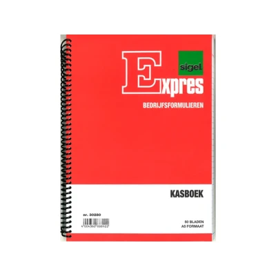 Afbeelding van Sigel kasboek Expres A5 staand spiraal gebonden 50 vel SI 30280
