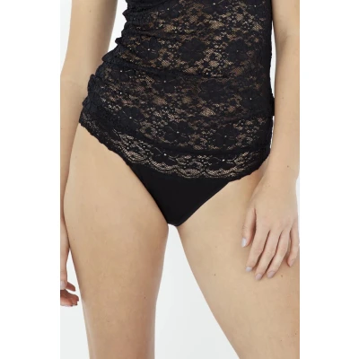 Afbeelding van Nina von C dames Rio Slip Jazzpant Millefleurs 42 Zwart
