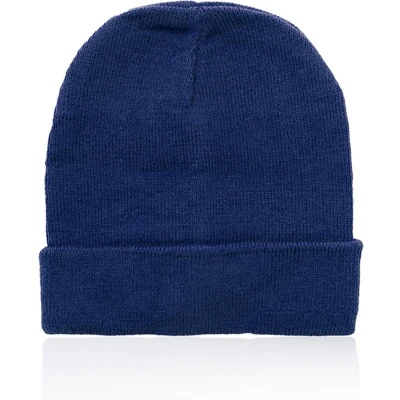 Afbeelding van Muts Beanie Winter Duurzaam Unisex Acryl Donkerblauw One size