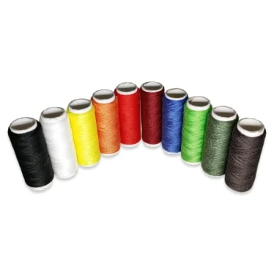 Afbeelding van Naaigaren, 10 spoelen, 100% polyester, kleurrijk, voor machinaal naaien en quilten