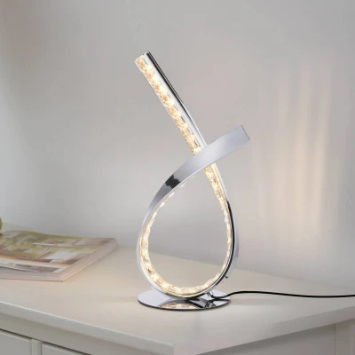 Afbeelding van Paul Neuhaus LED tafellamp Brilla, dimbaar, chroom
