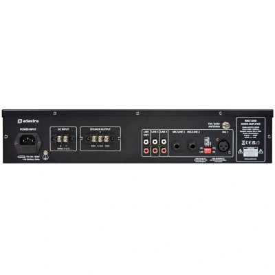 Afbeelding van Adastra RMC120D 100V Mixer versterker met CD BT DAB+ en MP3 speler