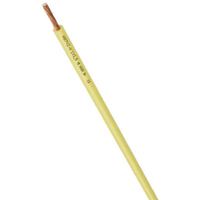 Afbeelding van Lapp Montagedraad H07V2 K 90 2,5mm² Geel Per 100 mtr.