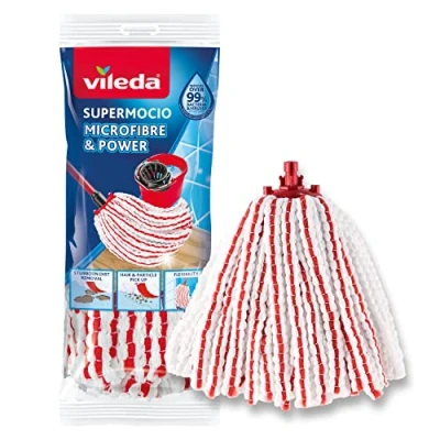 Afbeelding van Vileda SuperMocio microvezel mop vervanging, rood