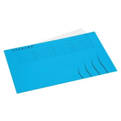 Afbeelding van 25x Vouwmap Secolor Folio gelijk 225gr blauw