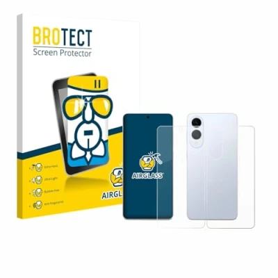 Afbeelding van BROTECT Screenprotector voor Samsung Galaxy S25 Edge (Voor+Achter) Folie Beschermfolie Beschermglas transparant