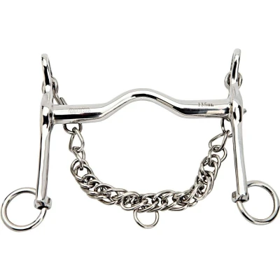 Afbeelding van Horka Dressuurstang Met Tongboog 16 Mm Rvs Maat 13,5