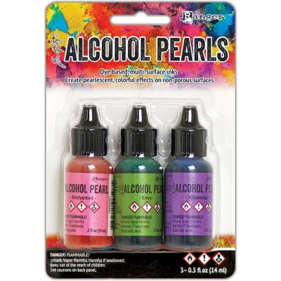 Afbeelding van Ranger Alcohol Ink Pearls Kit 3 Enchanted, Envy ,Villainous 3x14 ml