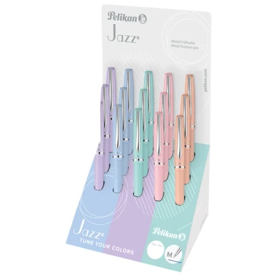 Afbeelding van Balpen Pelikan Jazz Pastel K36CD assorti medium per 15