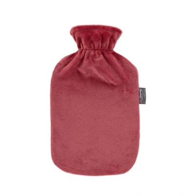 Afbeelding van fashy ® Warmwaterkruik 2L met fleece hoes in bordeaux