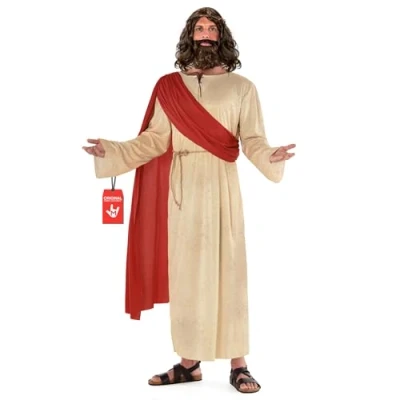 Afbeelding van Morph Jezuskostuum, kostuum Jezus, Bijbelkostuum voor heren, kribberkostuum Messias kostuum, XL