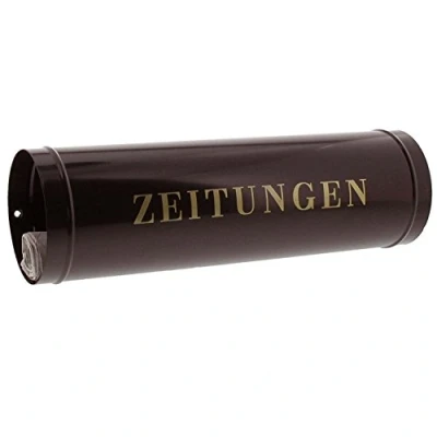 Afbeelding van Burg Wächter 800 brievenbus voor krant papier 40 x Ø 12 cm bruin