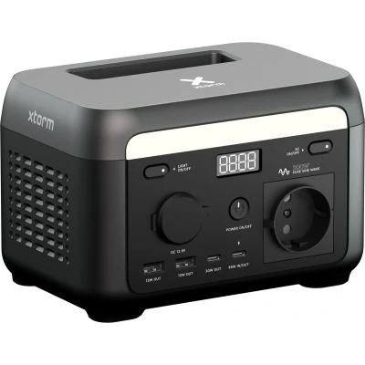Afbeelding van Xtorm Portable Powerstation 200W Draagbare Accu met 1x AC, 2x USB C en 12V Poort, Voor Kamperen, Stroomuitval Noodsituaties