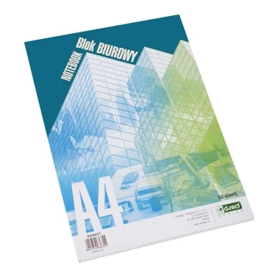 Afbeelding van D.RECT Geruit letterblok met 70 g/m², A4, perfect voor thuis, kantoor of school, 50 vellen