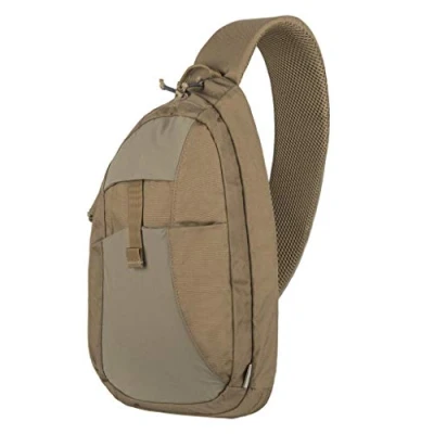 Afbeelding van Helikon Tex Mens EDC SLING RUGZAK met gesp zak aan de voorkant voor buiten One Size Coyote