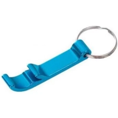 Afbeelding van Bier Sleutelhanger Bieropener Beer Opener Flesopener Keychain Licht Blauw