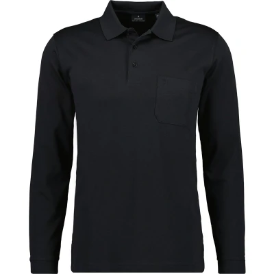 Afbeelding van Ragman Poloshirt, Heren, Maat: Small, Black