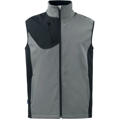 Afbeelding van ProJob 3702 SOFTSHELL BODYWARMER 643702 steengrijs S