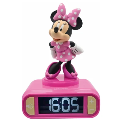 Afbeelding van Minnie Mouse 3D Wekker met nachtlampje en geluiden 3380743101316