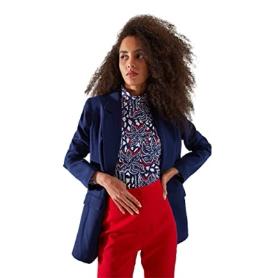 Afbeelding van Trendyol Vrouwen Standaard mouw Basis Blazer