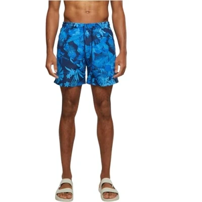 Afbeelding van Urban Classics Pattern SWIM Shorts Zwemshorts, Heren, Maat: XL, Black