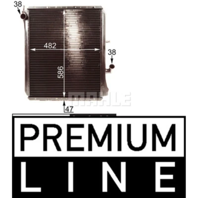 Afbeelding van MAHLE ORIGINAL CR 215 000P Radiateur 482 586 47 Koelribben gesoldeerd
