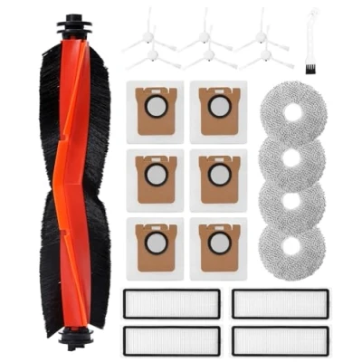 Afbeelding van SOBEAU accessoireset voor Xiaomi X20+/X10+/Dreame L10s Ultra/L10 Prime robotstofzuiger, 1 hoofdborstel, 4 filters, dweilpads, 6 zijborstels, stofzakken, reserveonderdelen Dreame