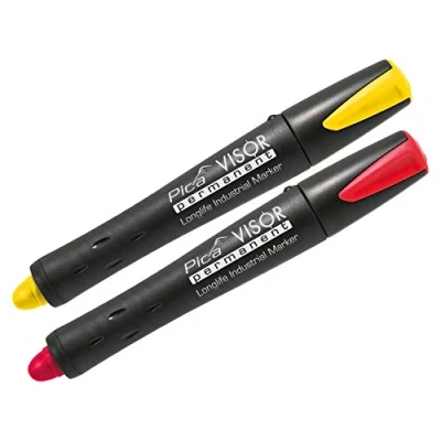 Afbeelding van Pica permanent marker vizier 990 set rood, geel